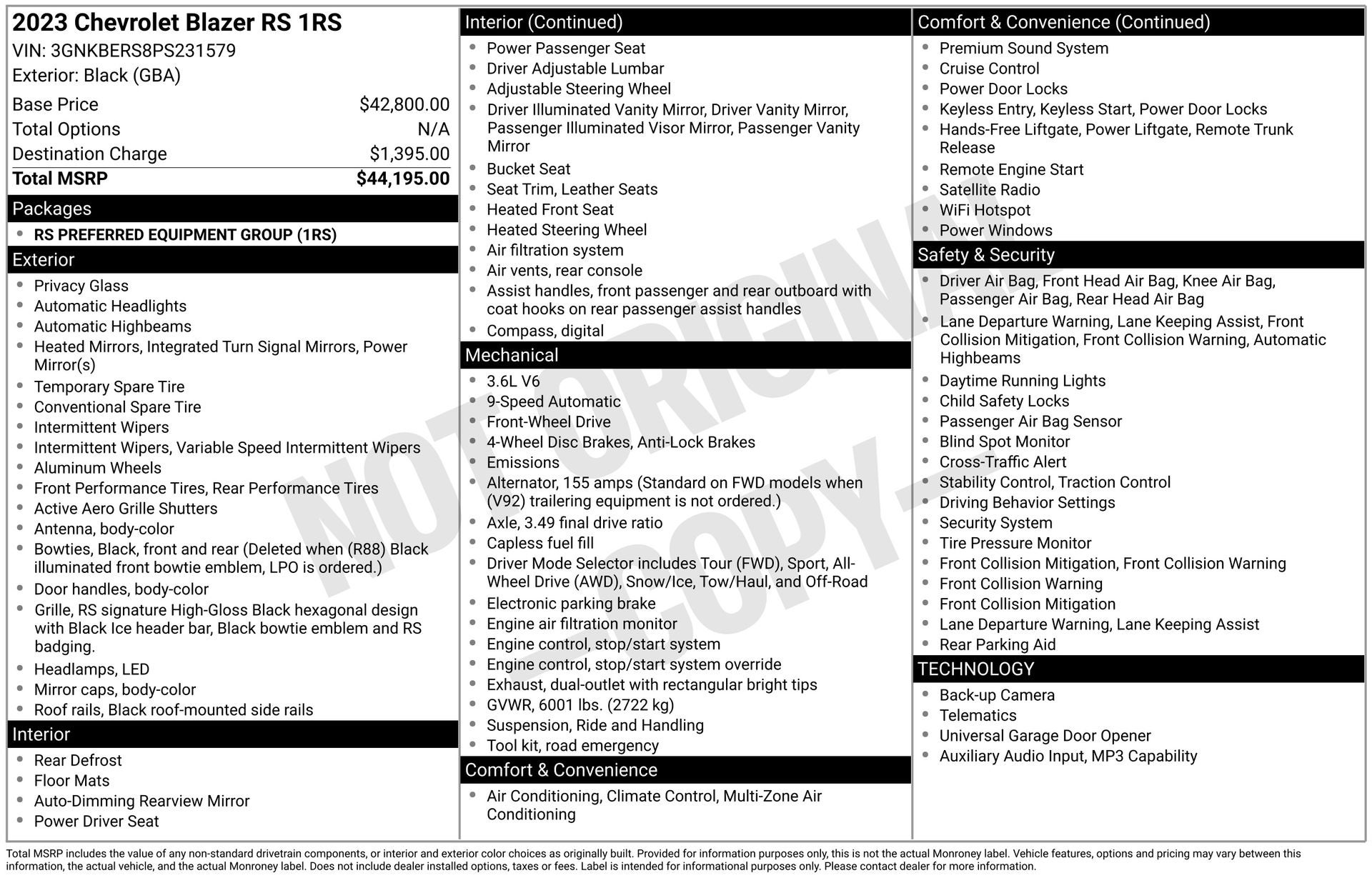 2023 Chevrolet Blazer RS