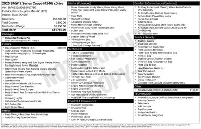 2025 BMW 2 Series M240i