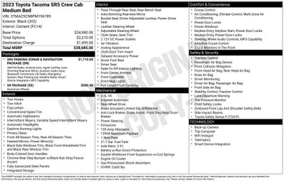 2023 Toyota Tacoma SR5 V6