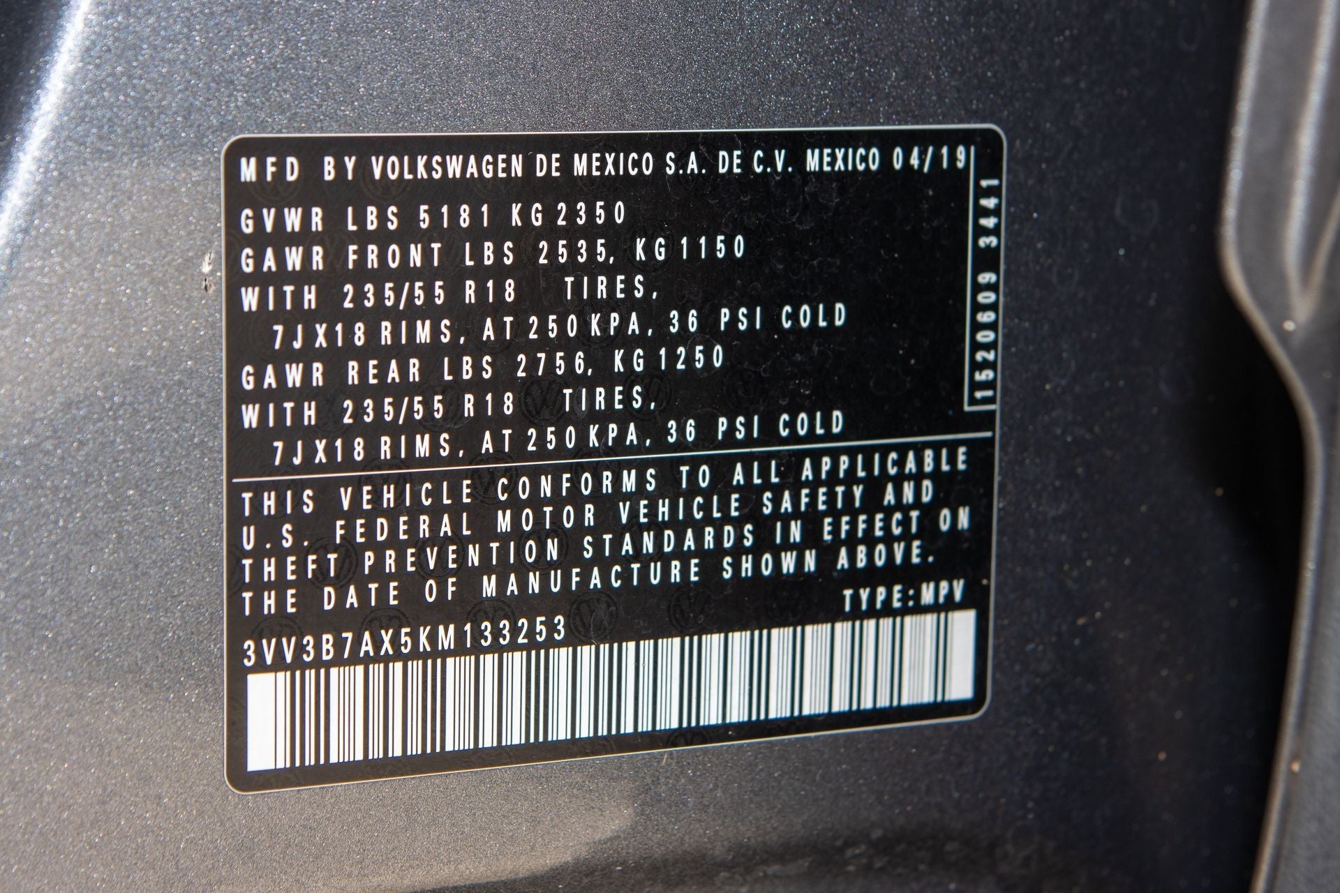 2019 Volkswagen Tiguan 2.0T SEL