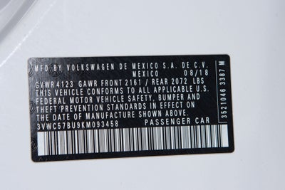 2019 Volkswagen Jetta 1.4T SE