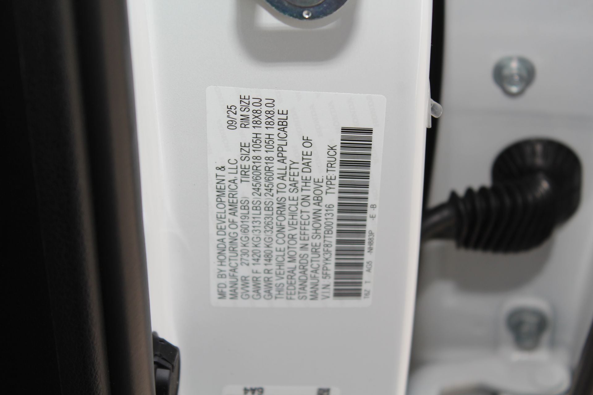 2026 Honda Ridgeline Black Edition