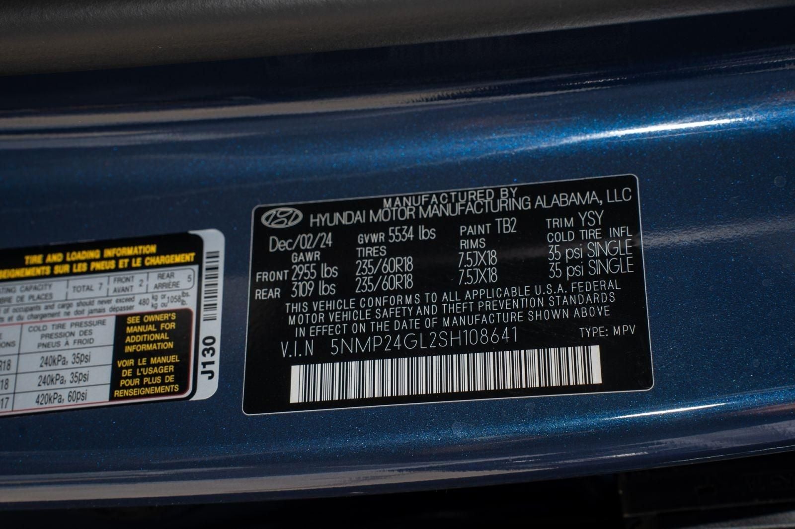 2025 Hyundai Santa Fe SEL