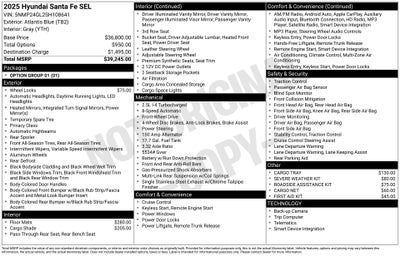 2025 Hyundai Santa Fe SEL