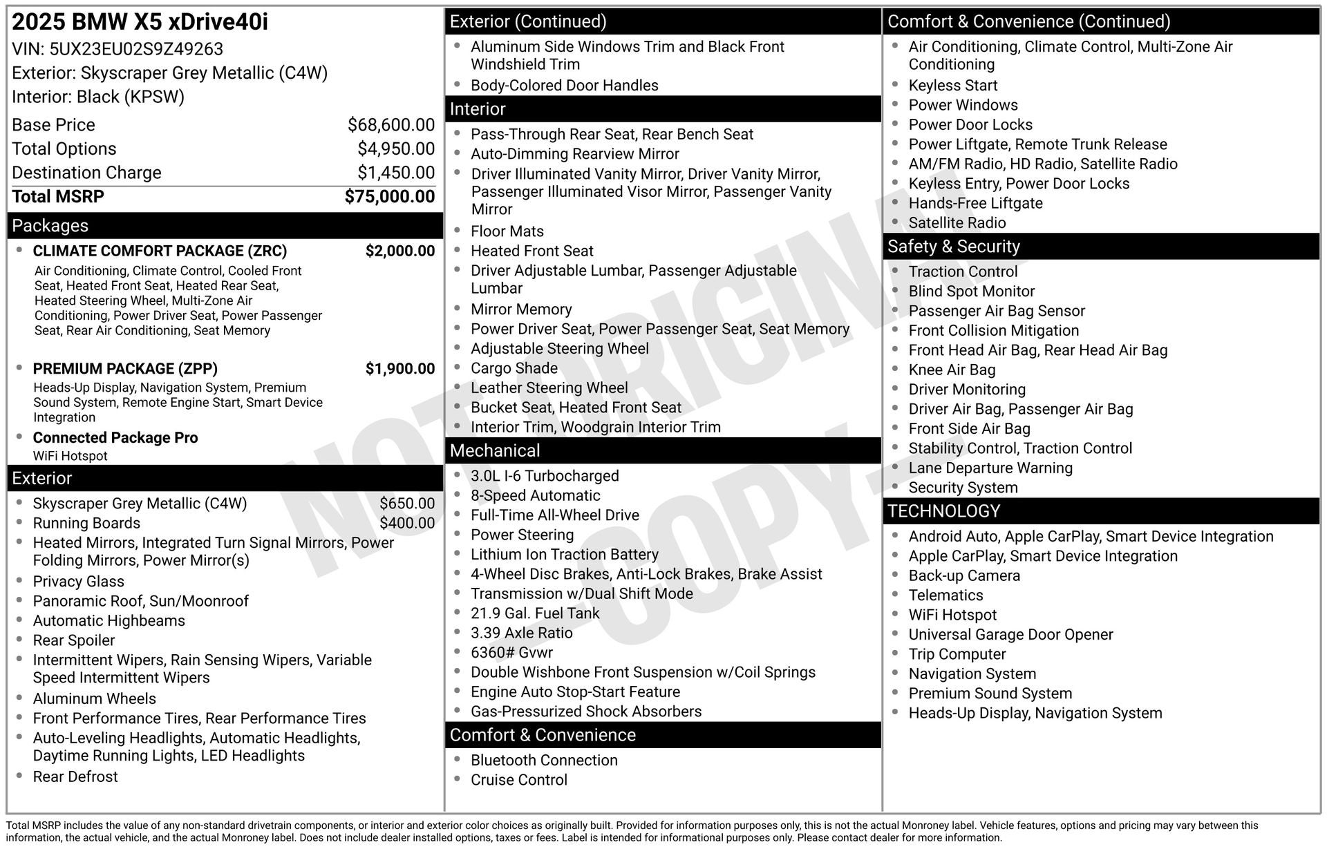 2025 BMW X5 xDrive40i