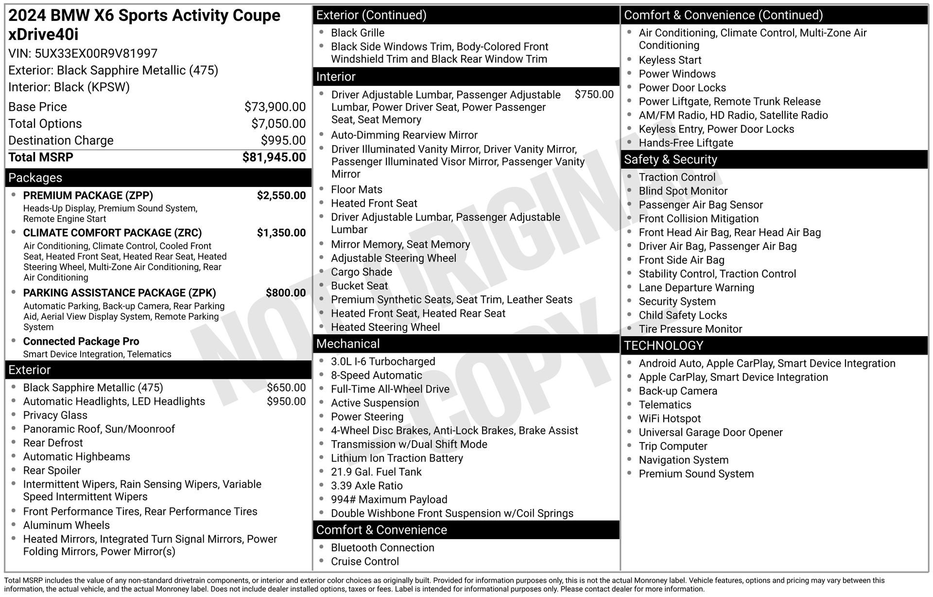 2024 BMW X6 xDrive40i