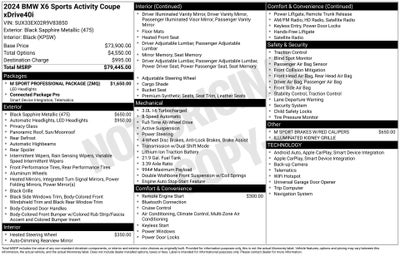 2024 BMW X6 xDrive40i