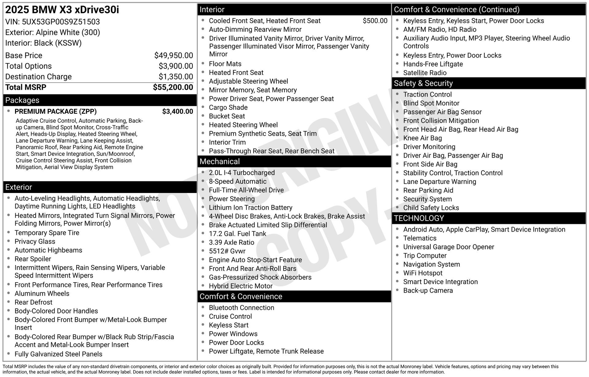 2025 BMW X3 30 xDrive
