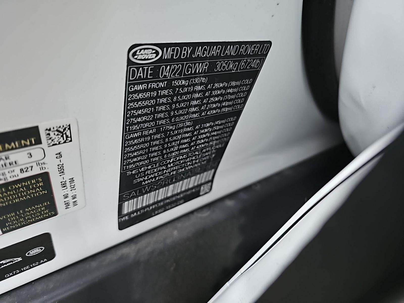 2022 Land Rover Range Rover Sport HST