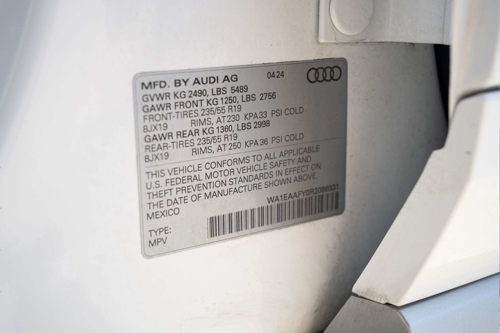 2024 Audi Q5 45 S line Premium quattro