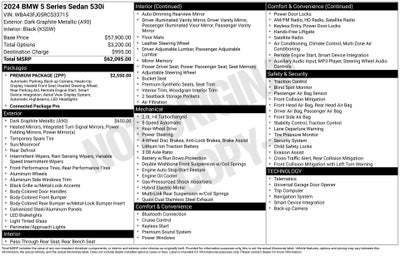 2024 BMW 5 Series 530i