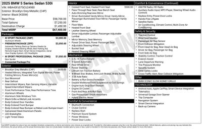 2025 BMW 5 Series 530i
