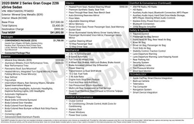 2020 BMW 2 Series 228i Gran Coupe xDrive