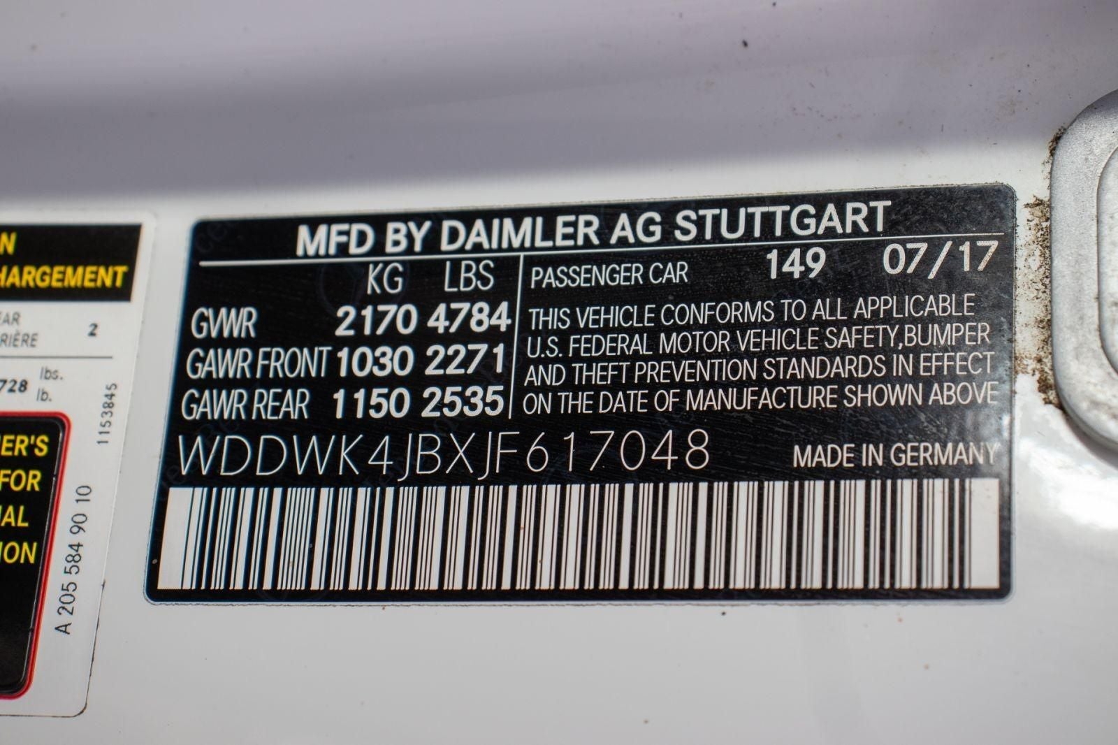 2018 Mercedes-Benz C-Class C 300