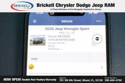 2026 Jeep Wrangler Sport