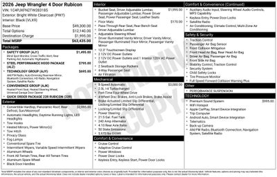 2026 Jeep Wrangler Rubicon