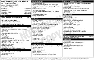 2026 Jeep Wrangler Rubicon
