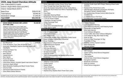 2026 Jeep Grand Cherokee Laredo