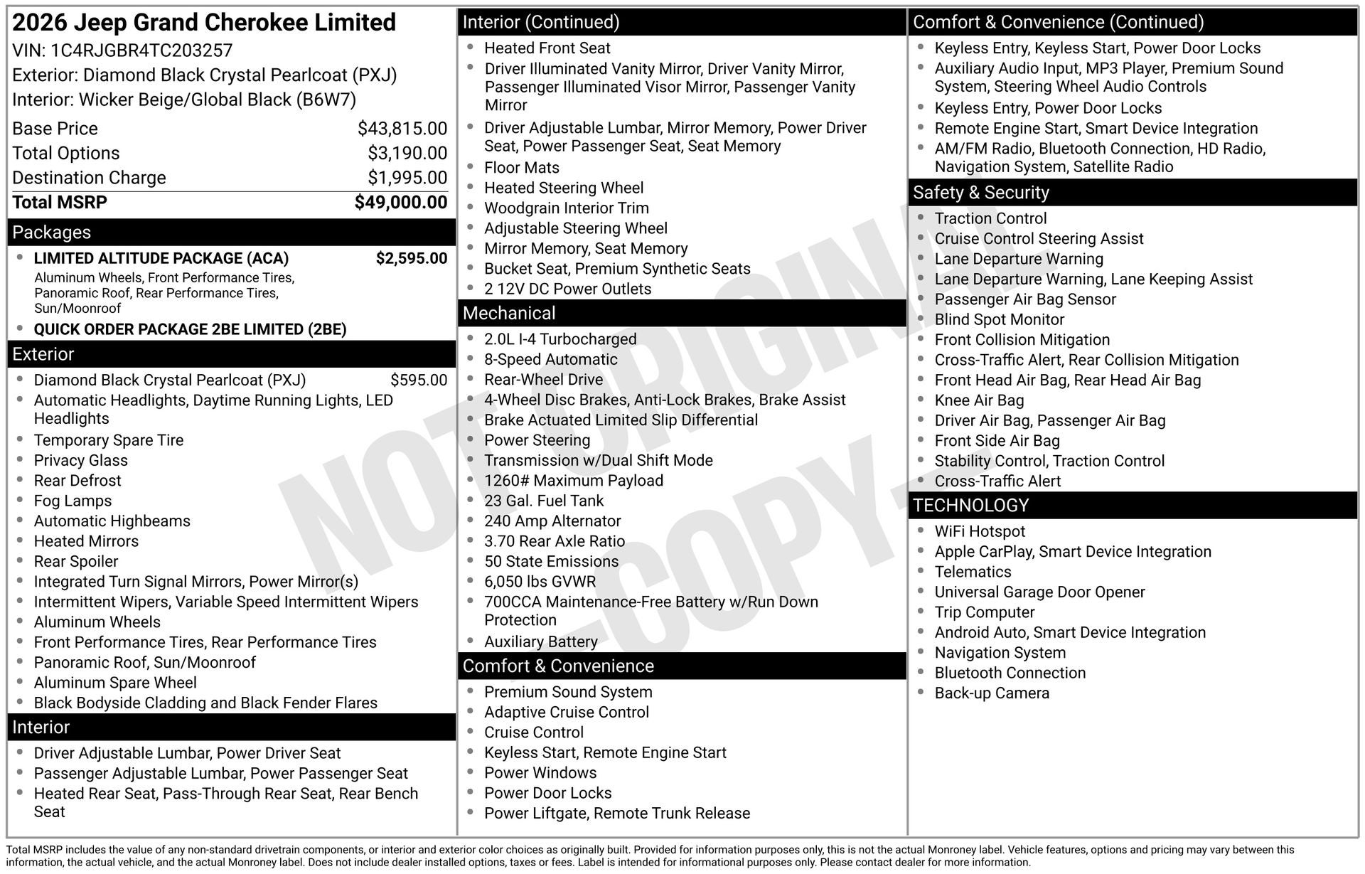 2026 Jeep Grand Cherokee Limited