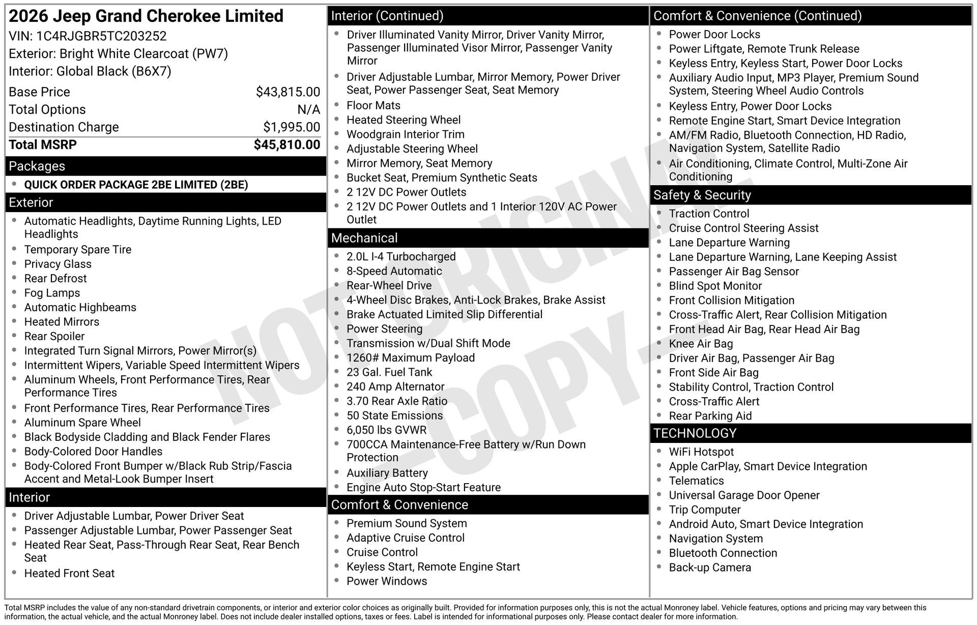 2026 Jeep Grand Cherokee Limited