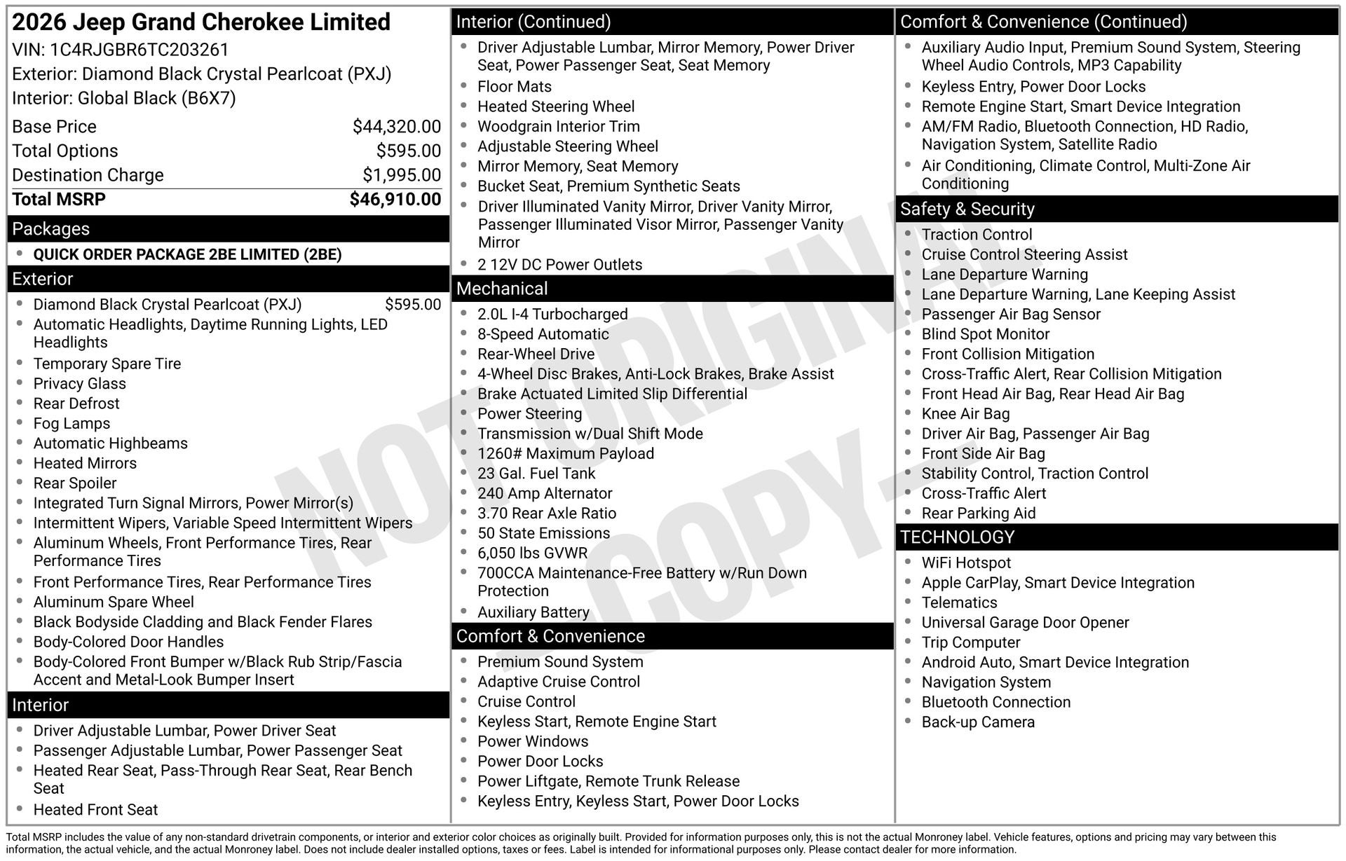 2026 Jeep Grand Cherokee Limited