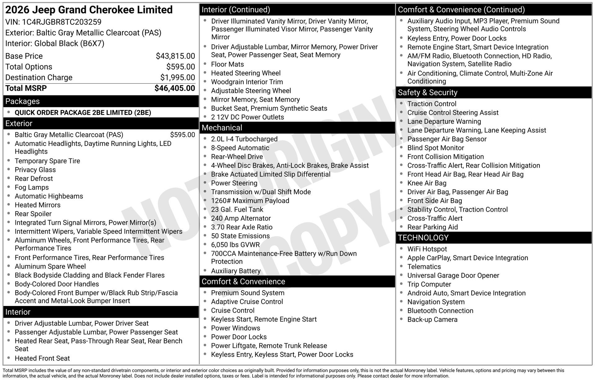 2026 Jeep Grand Cherokee Limited