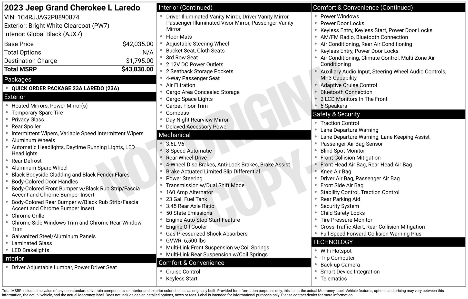2023 Jeep Grand Cherokee L Laredo
