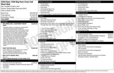 2026 RAM 1500 DC-650 FOX FACTORY DC-650 FOX FACTORY