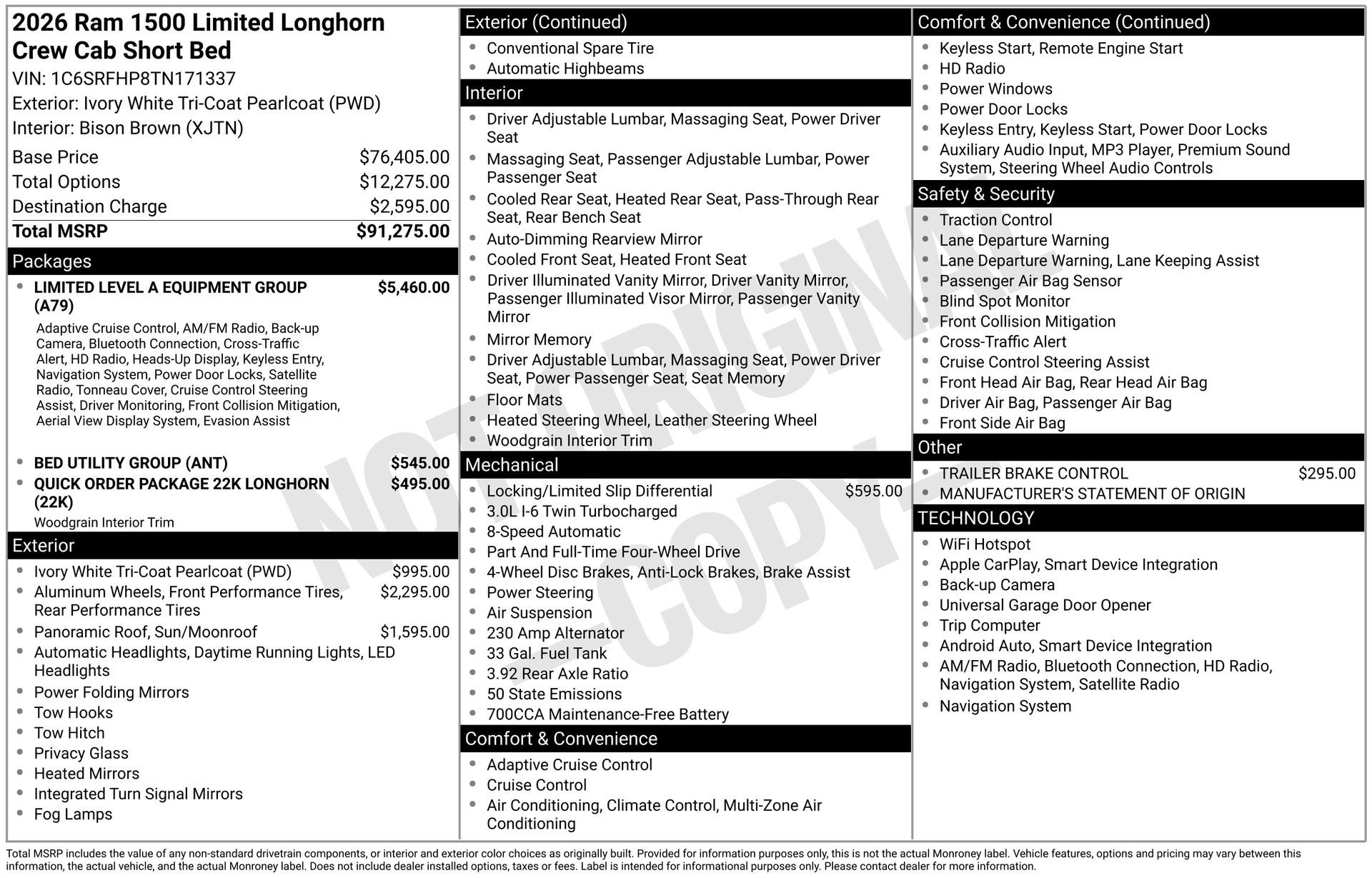 2026 RAM 1500 Limited