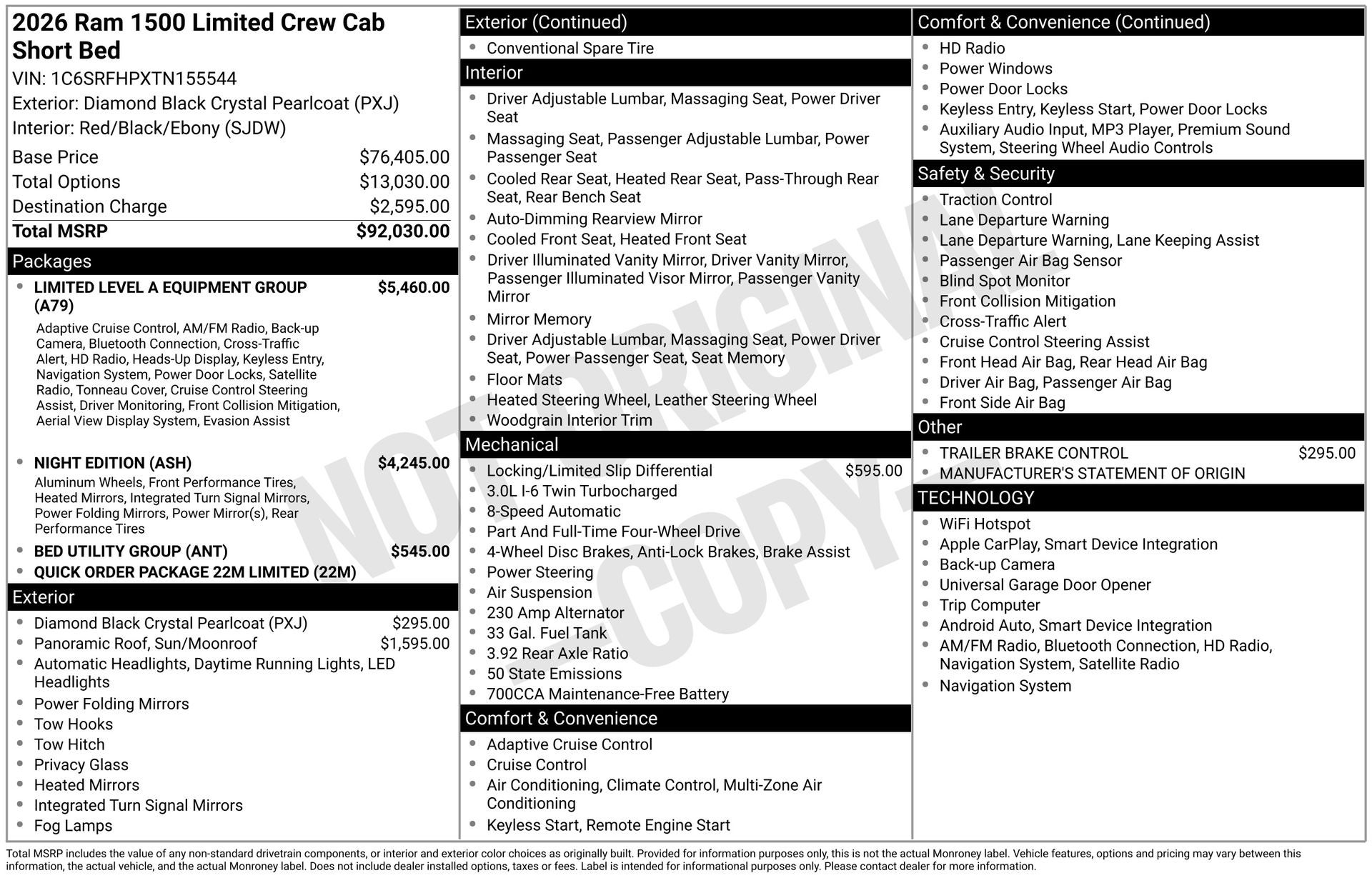 2026 RAM 1500 Limited