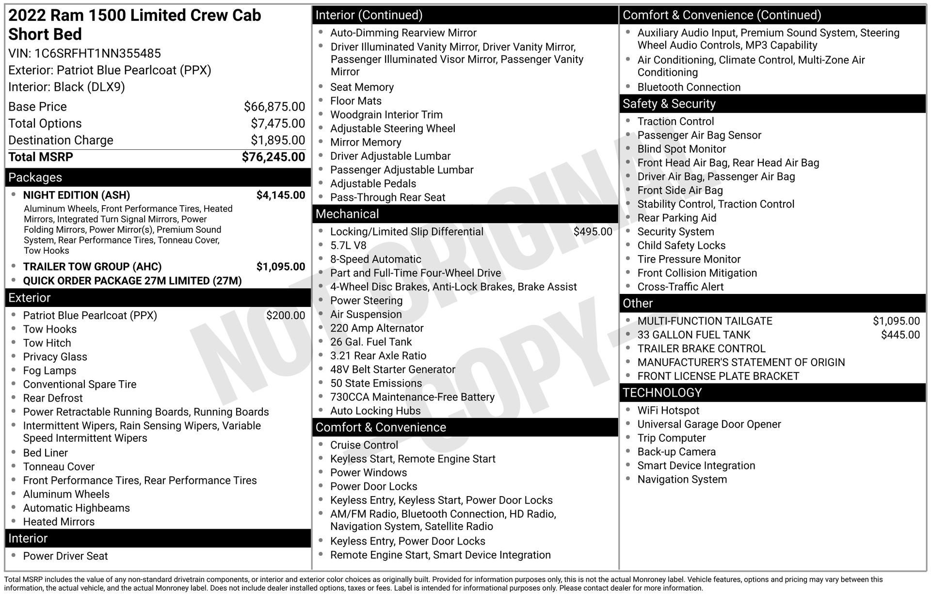 2022 RAM 1500 Limited