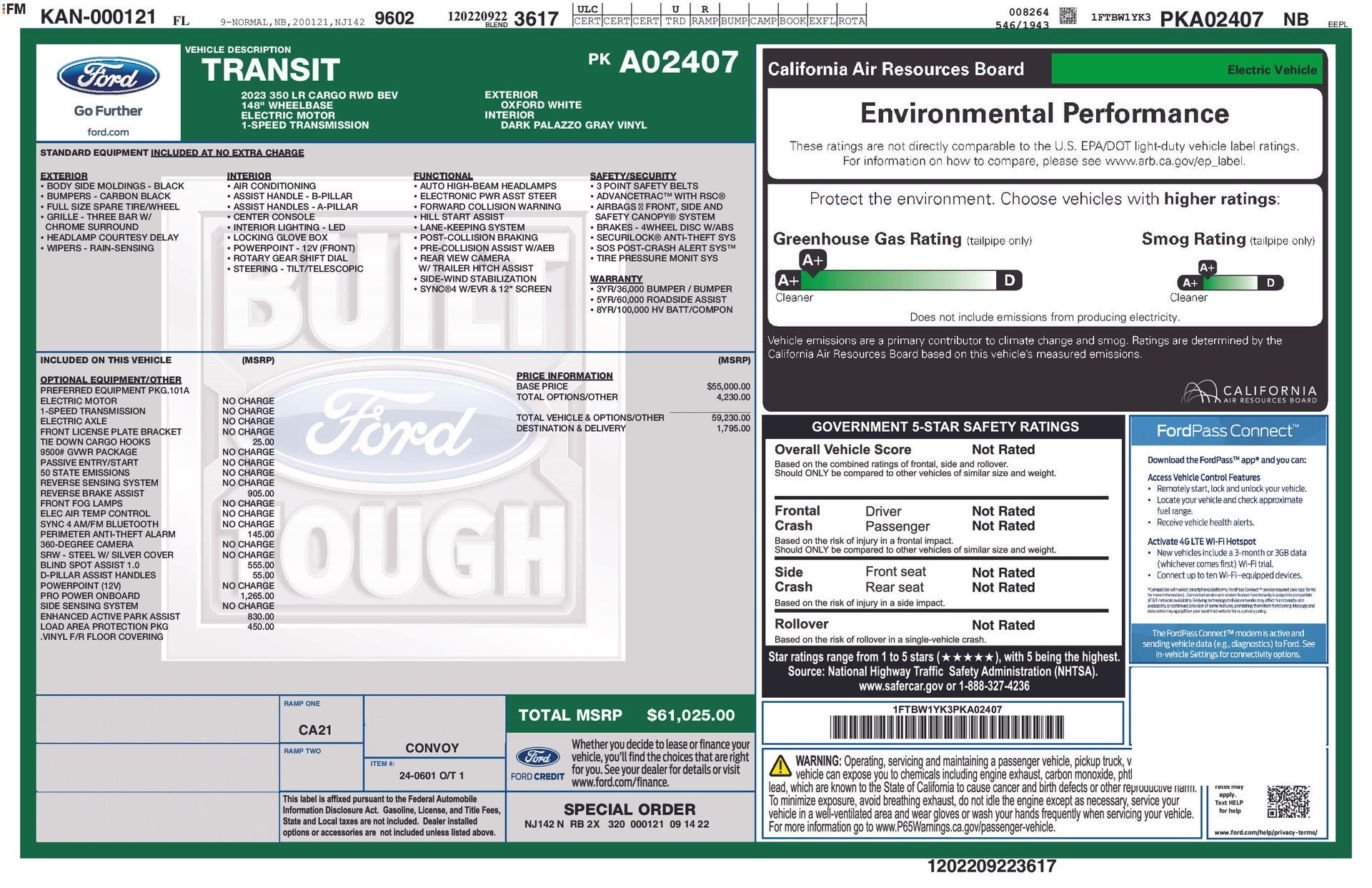 2023 Ford E-Transit-350 Base