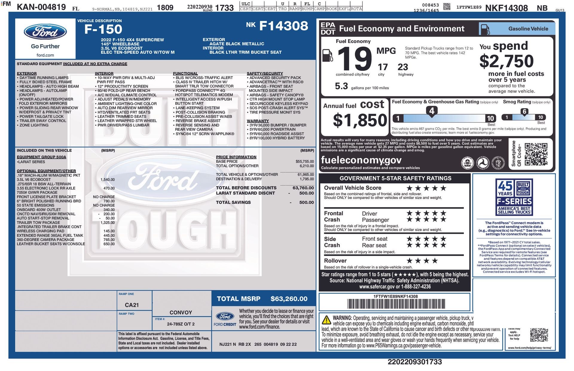 2022 Ford F-150 Lariat