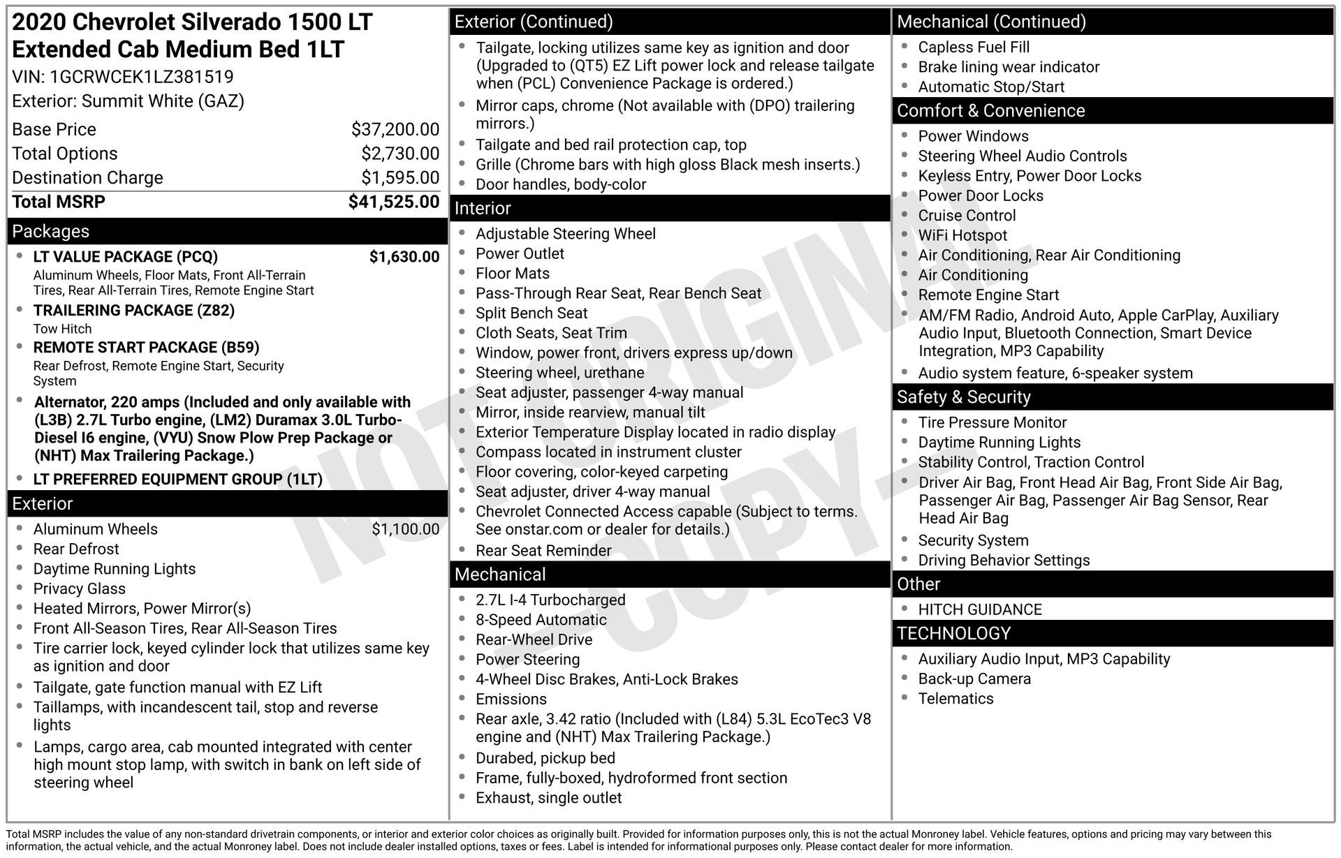 2020 Chevrolet Silverado 1500 LT