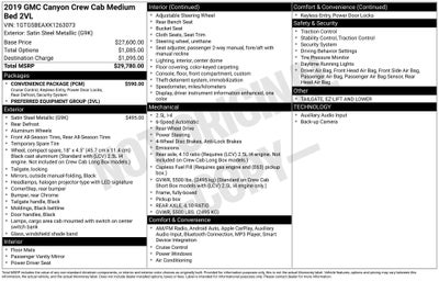 2019 GMC Canyon Base