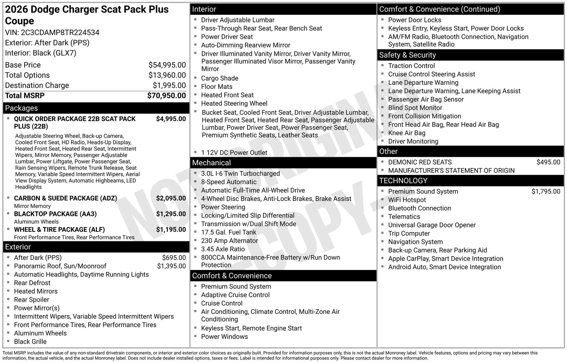 2026 Dodge Charger R/T Scat Pack