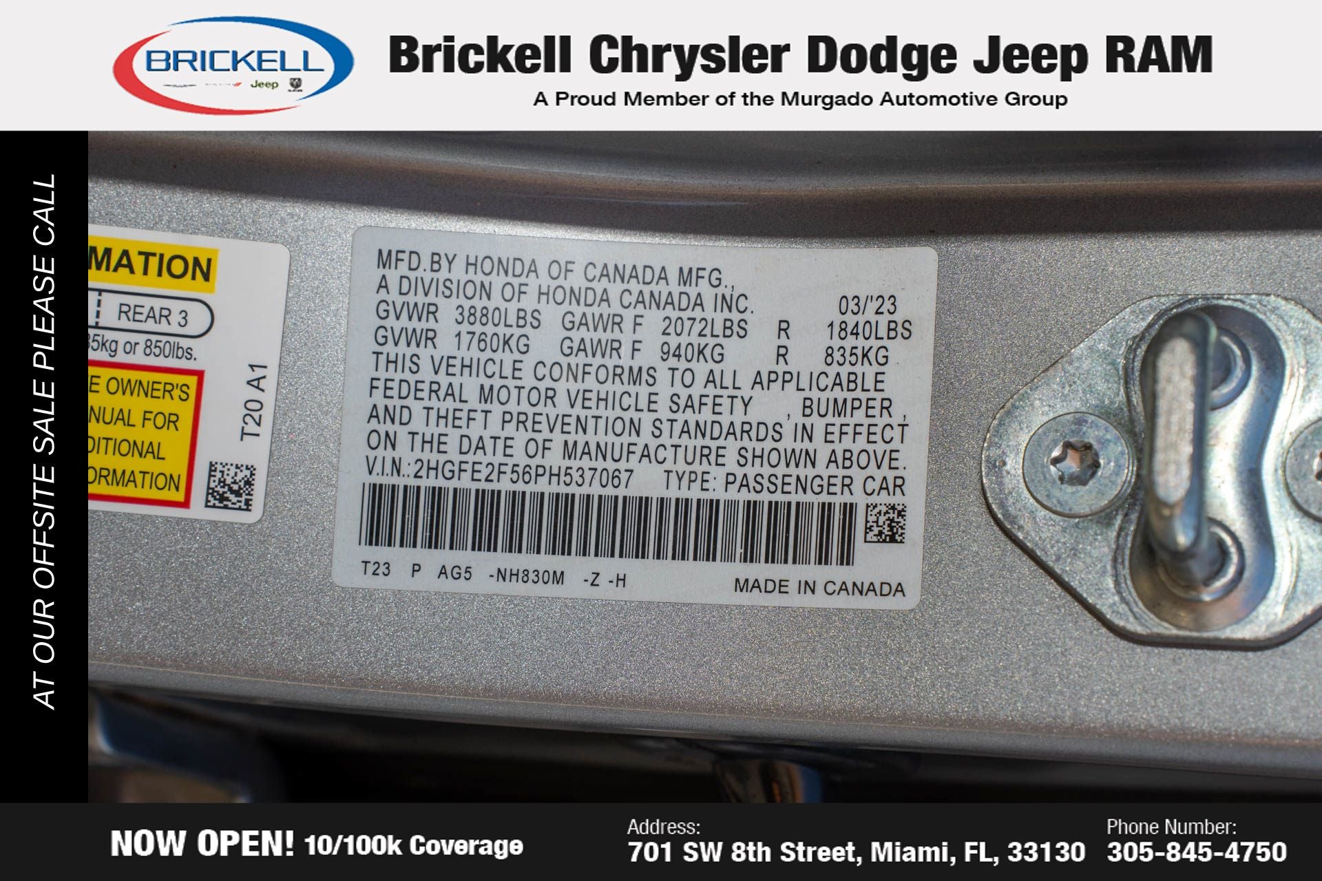 2023 Honda Civic Sport