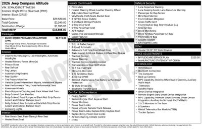 2026 Jeep Compass Latitude