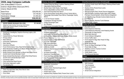 2026 Jeep Compass Latitude