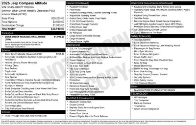 2026 Jeep Compass Latitude