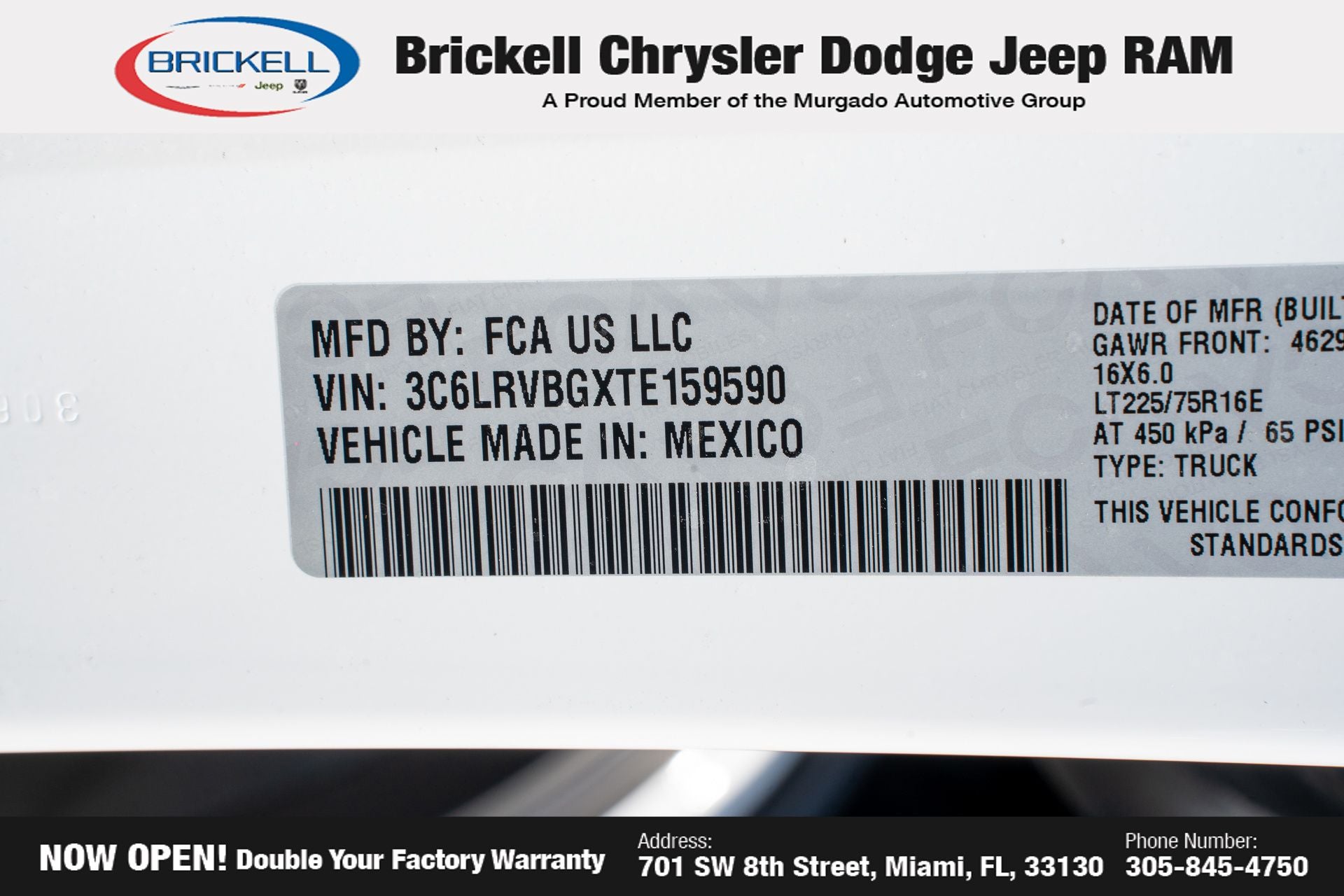 2026 RAM ProMaster 1500 Base