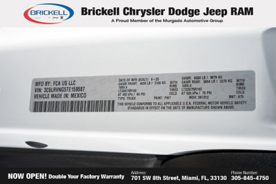 2026 RAM ProMaster 1500 Low Roof