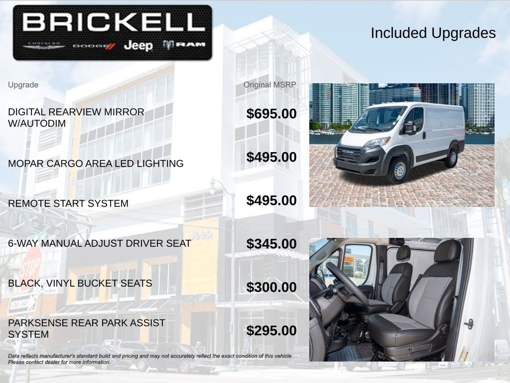 2026 RAM ProMaster 1500 Low Roof