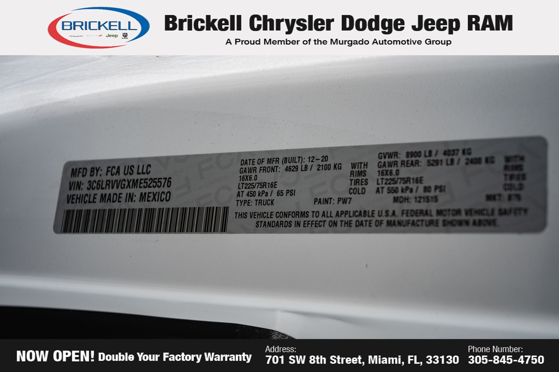 2021 RAM ProMaster 2500 Base