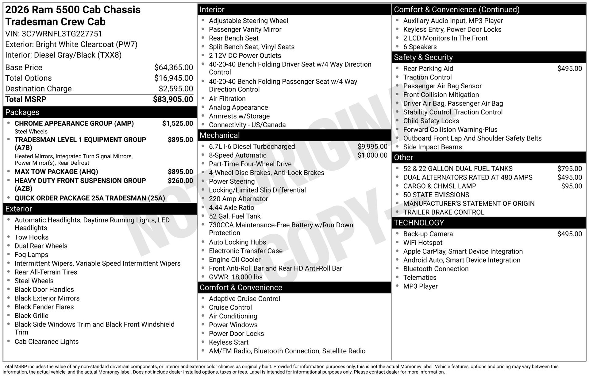 2026 RAM 5500HD Tradesman