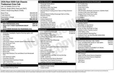 2026 RAM 5500HD Tradesman
