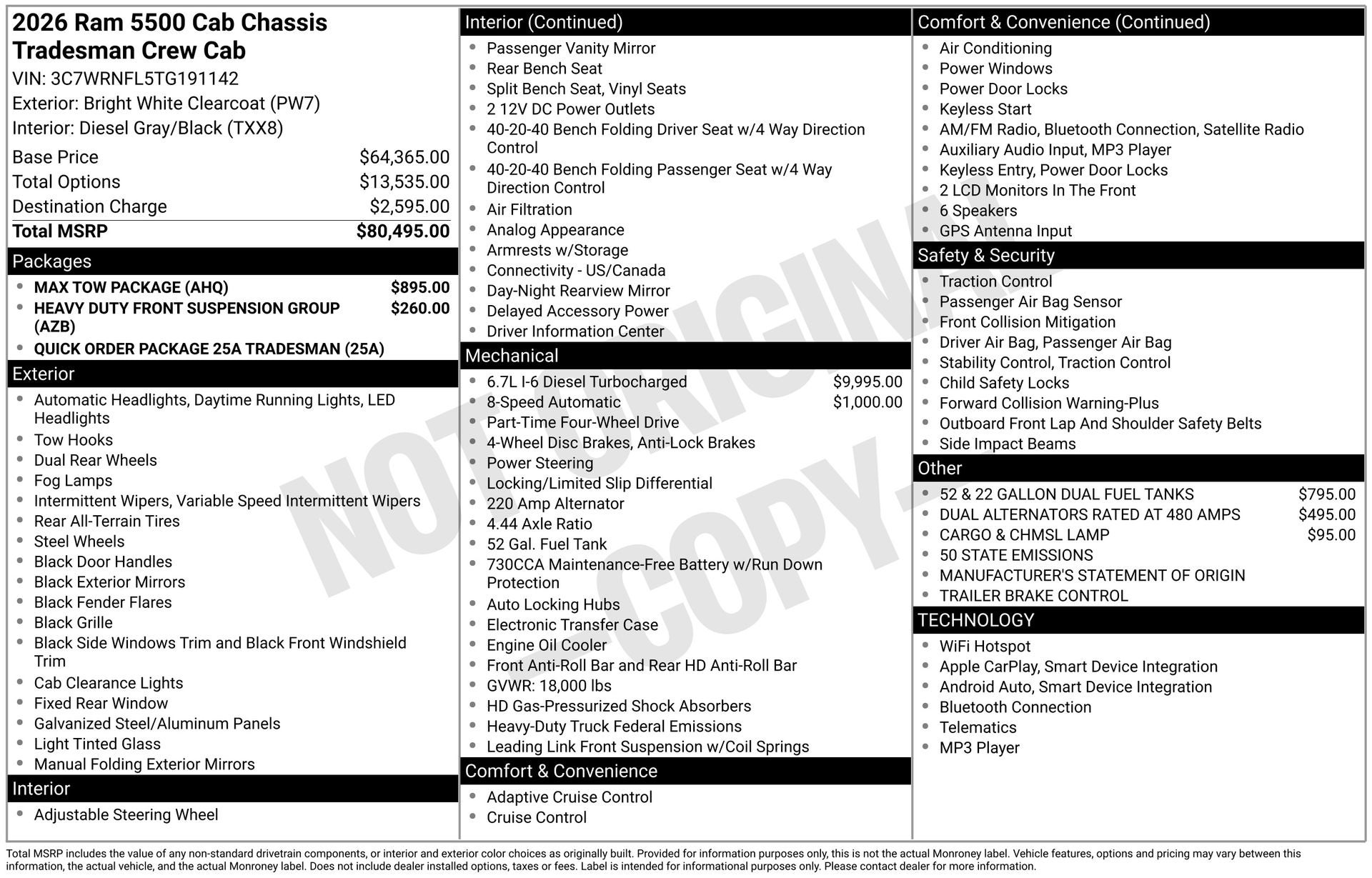 2026 RAM 5500HD Tradesman