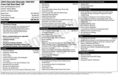 2025 Chevrolet Silverado 1500 RST