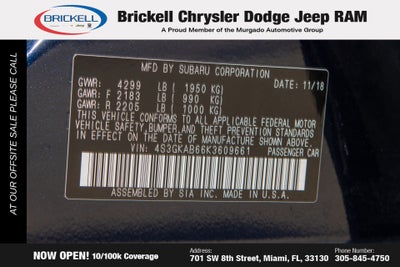 2019 Subaru Impreza 2.0i