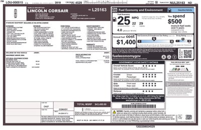 2022 Lincoln Corsair Reserve